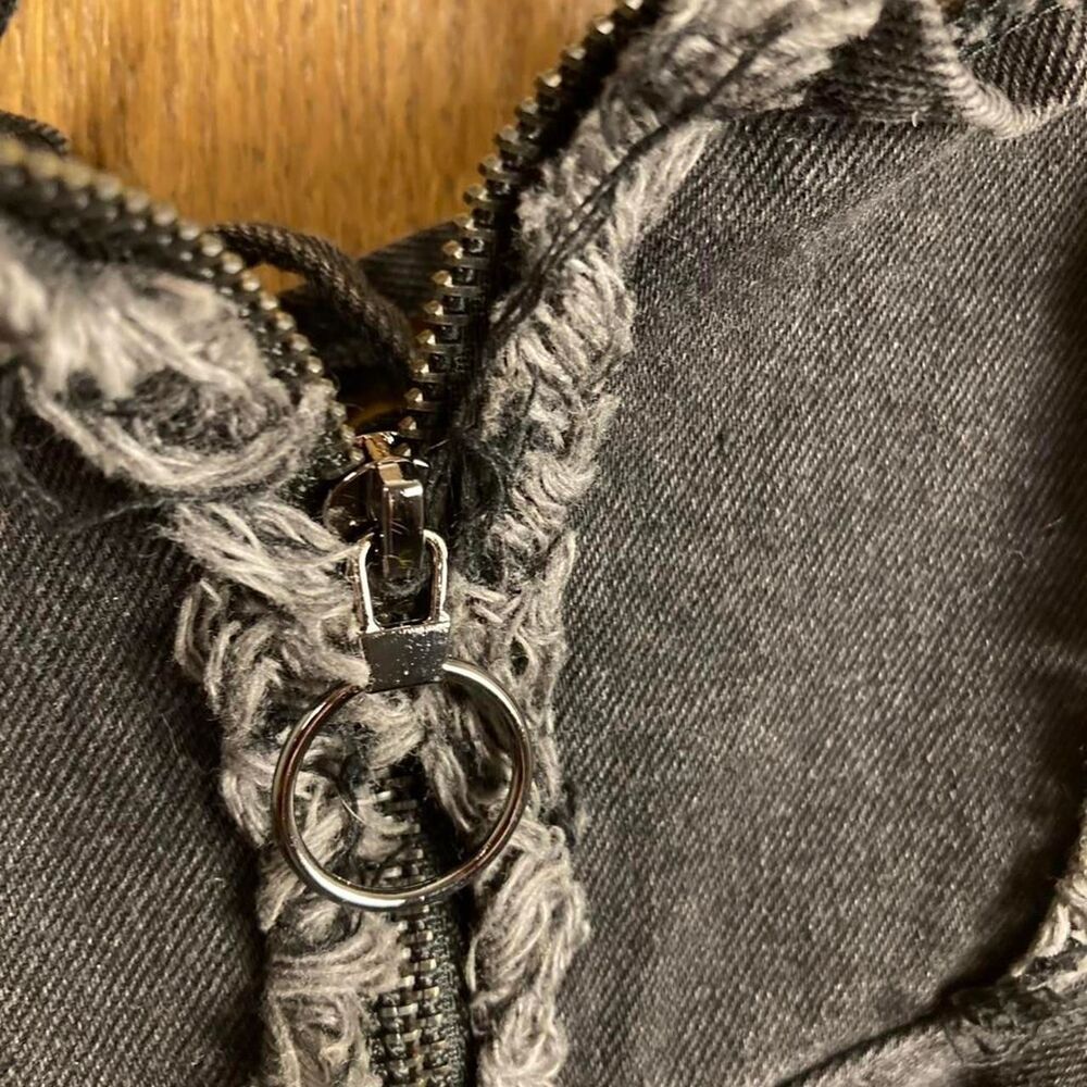 Stonewashed alt black festival mini dress - Picture 4 of 5